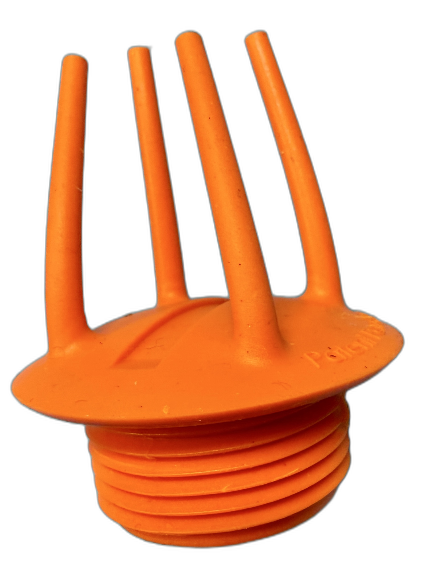 Stub-EASE II™ convex cap with talons — ready for extraction with spade bit and impact driver in reverse